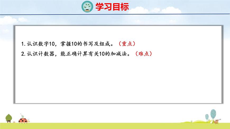 青岛版（2024）一年级数学上册课件 2 走进花果山 第4课时  10的认识和加减法第2页