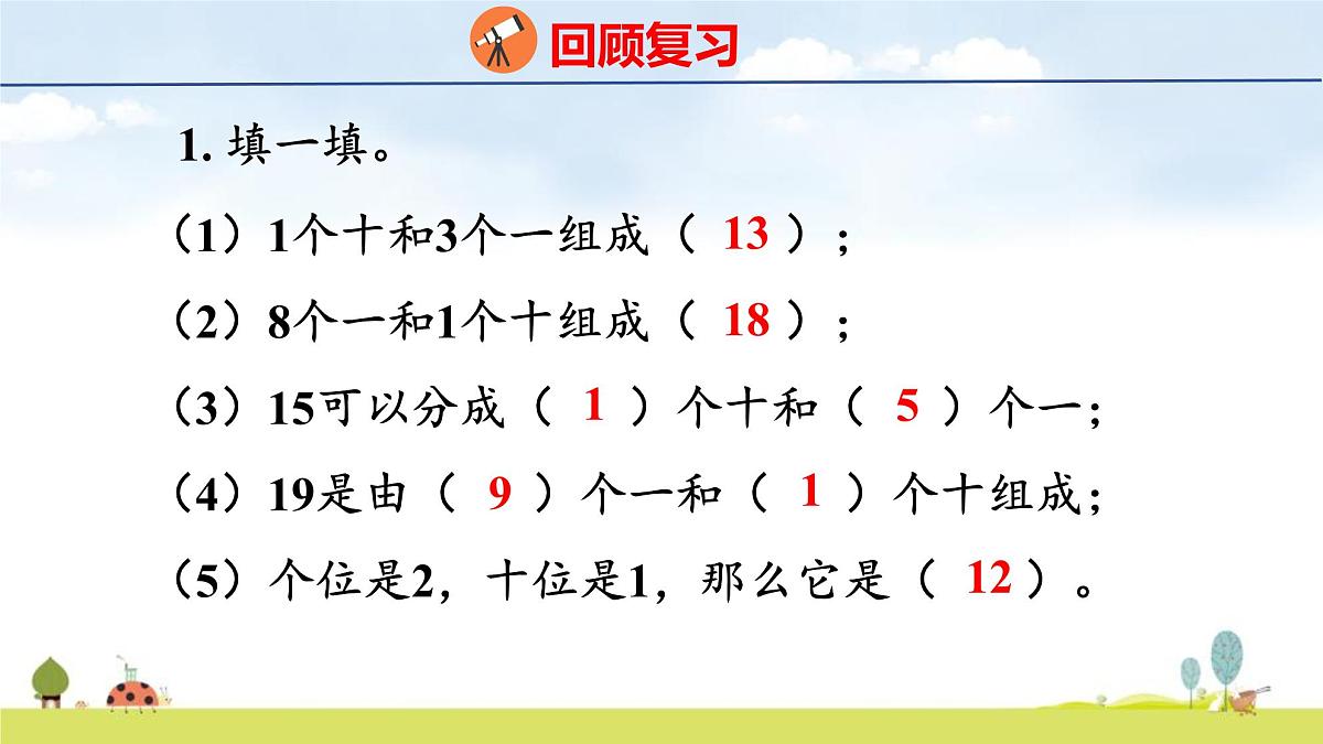 青岛版（2024）一年级数学上册课件 4 漂亮的粘贴画 第2课时 10加几和相应的减法第3页