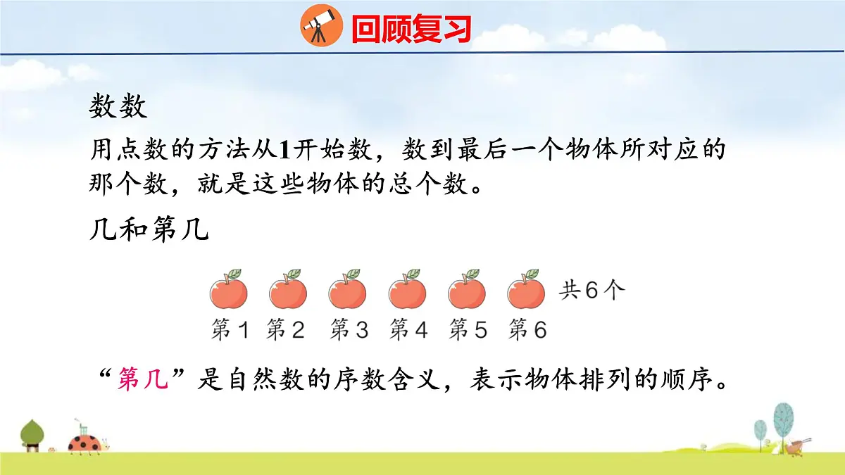 青岛版（2024）一年级数学上册课件 6 总复习 第1课时 20以内数的认识第4页