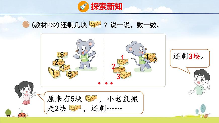 北师大版（2024）一年级数学上册课件 第二单元 2 还剩下多少第6页