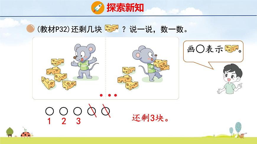 北师大版（2024）一年级数学上册课件 第二单元 2 还剩下多少第7页