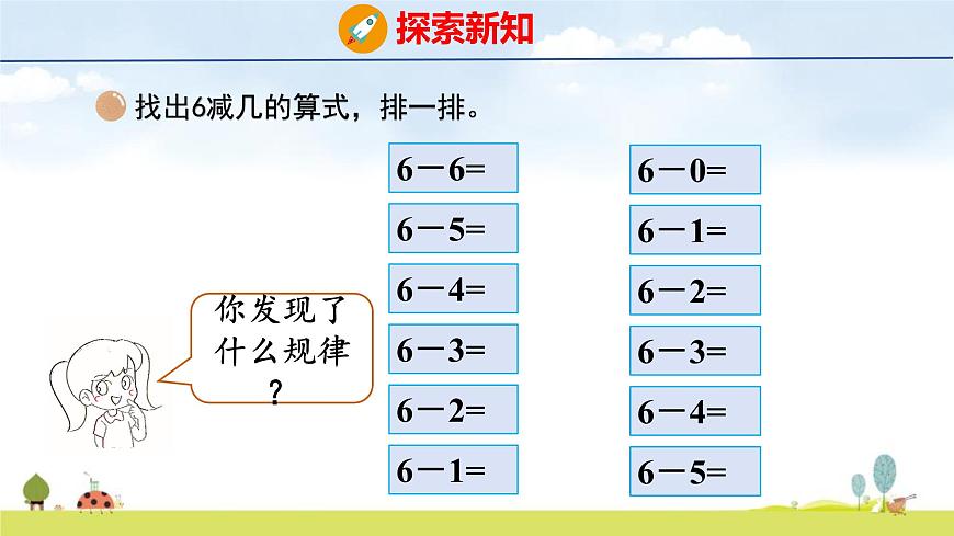 北师大版（2024）一年级数学上册课件 第四单元 9 做个减法表第4页