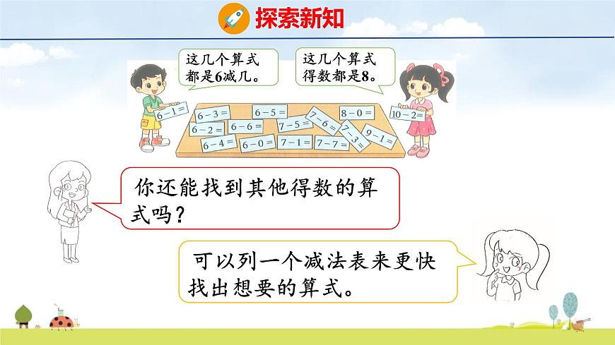 北师大版（2024）一年级数学上册课件 第四单元 9 做个减法表第7页