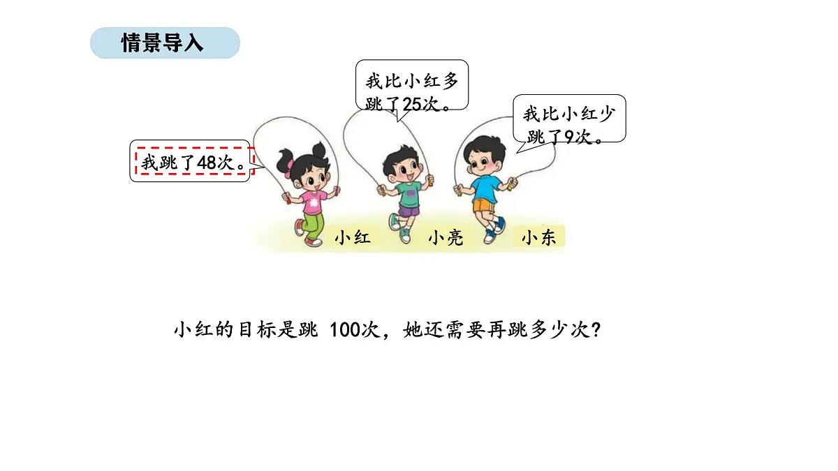 北师大版数学二年级上册1.6 跳绳 第2课时 （课件）第2页