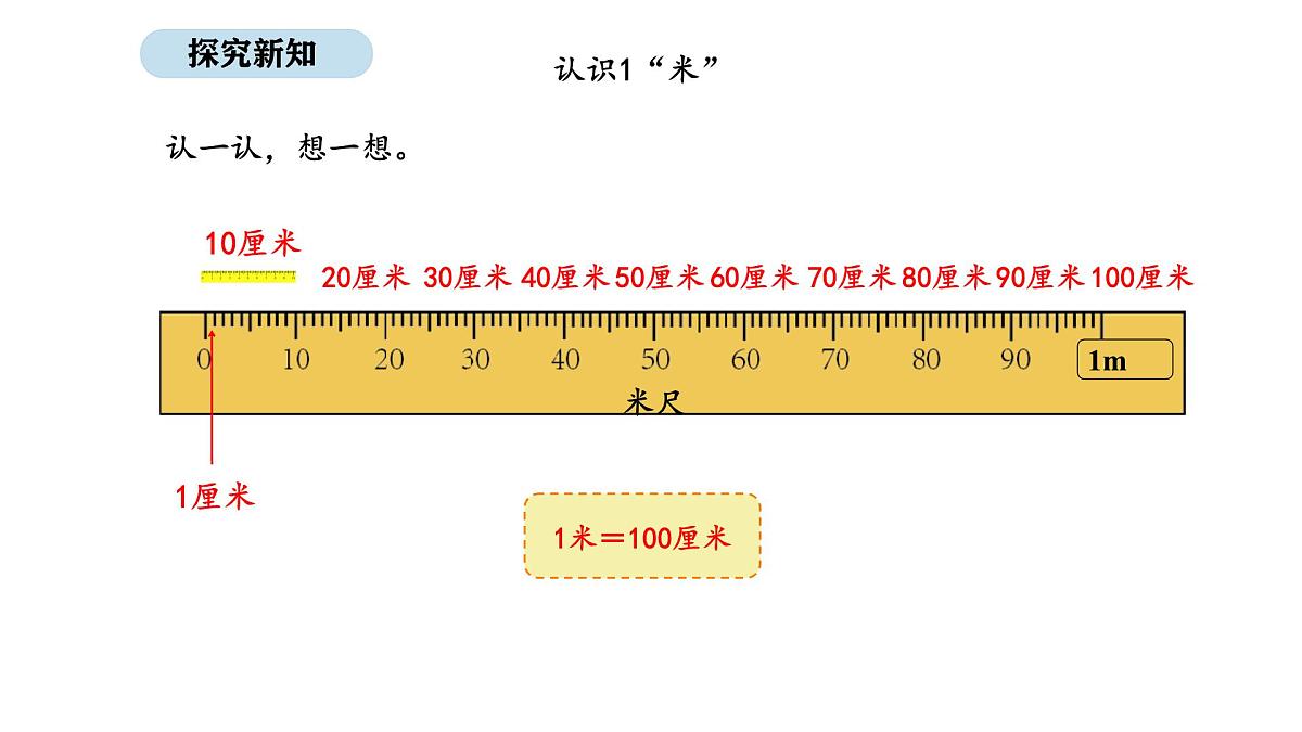 北师大版数学二年级上册2.4  1米有多长 第1课时（课件）第7页