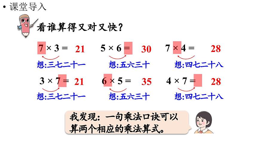 小学数学新人教版二年级上册第五单元1第二课时  8的乘法口诀教学课件（2025秋）第4页