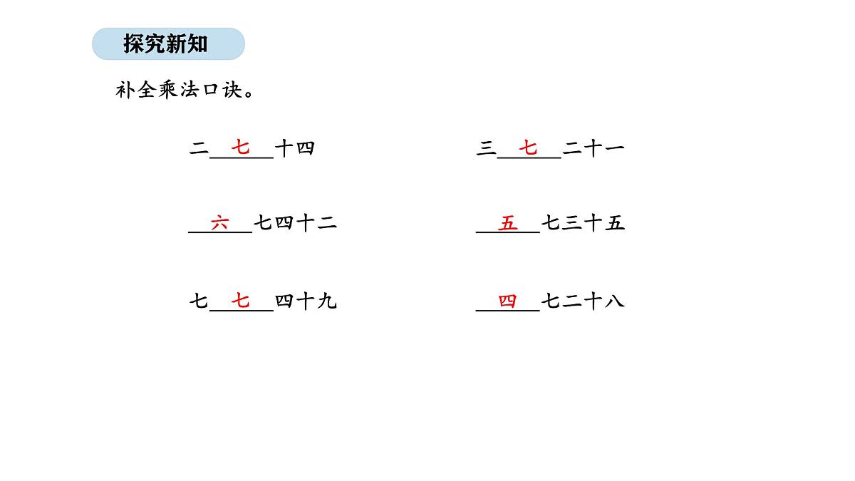 2025-2026学年度人教版数学二年级上册5.1  7的乘法口诀（课件）第8页