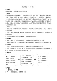 苏教版（2024）三年级上册（2024）八 观察物体（二）教案设计