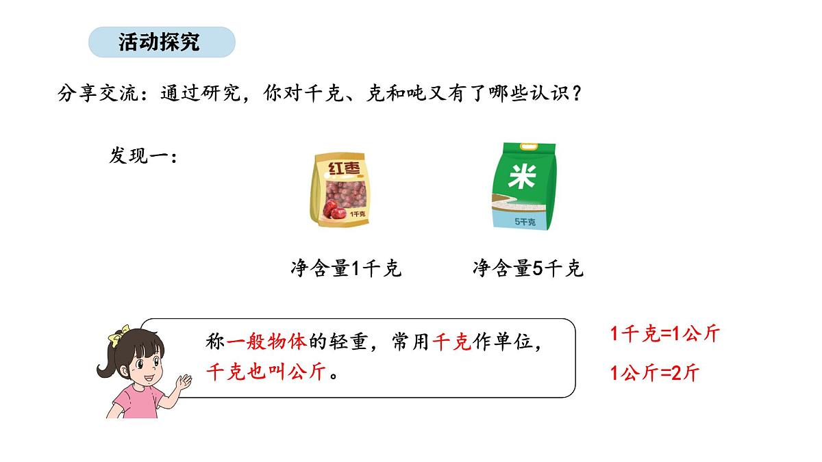2025-2026学年度苏教版数学三年级上册综合实践 2.曹冲称象的故事-不同质量单位的含义和关系（课件）第4页