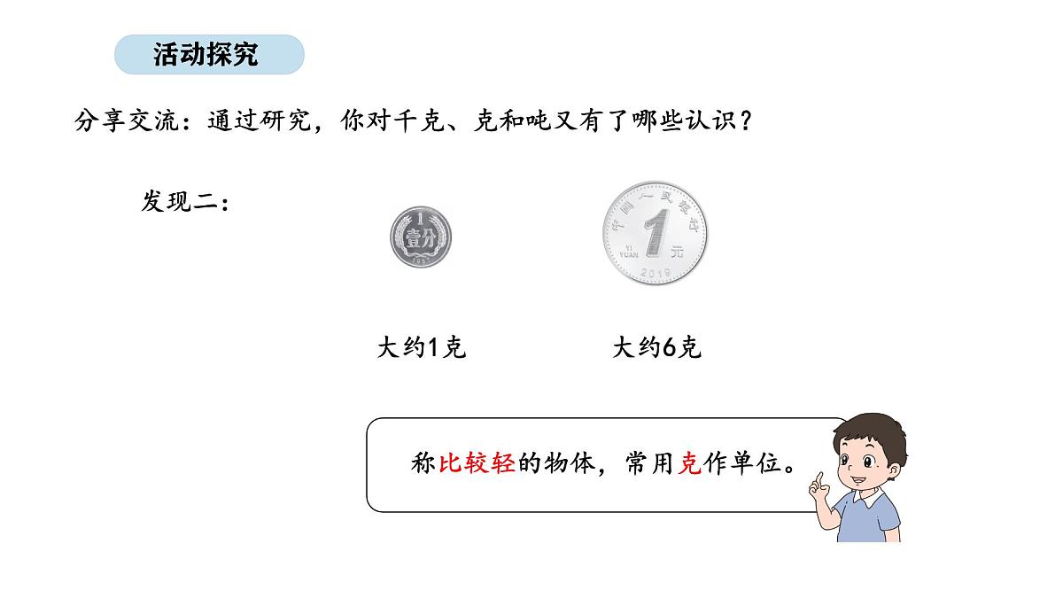 2025-2026学年度苏教版数学三年级上册综合实践 2.曹冲称象的故事-不同质量单位的含义和关系（课件）第5页