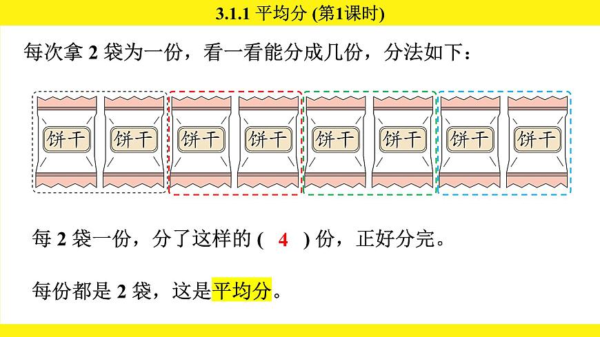 人教版（2024）二年级数学上册课件 3.1.1 平均分(第1课时)第5页