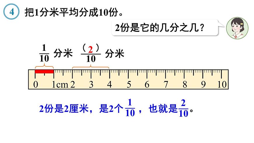 小学数学新人教版三年级上册第六单元1第二课时  几分之几教学课件（2025秋）第8页