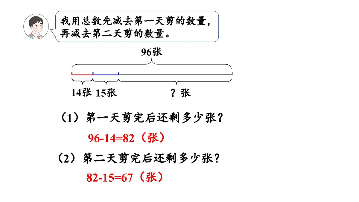 小学数学新人教版三年级上册第二单元第三课时 解决问题教学课件（2025秋）第6页