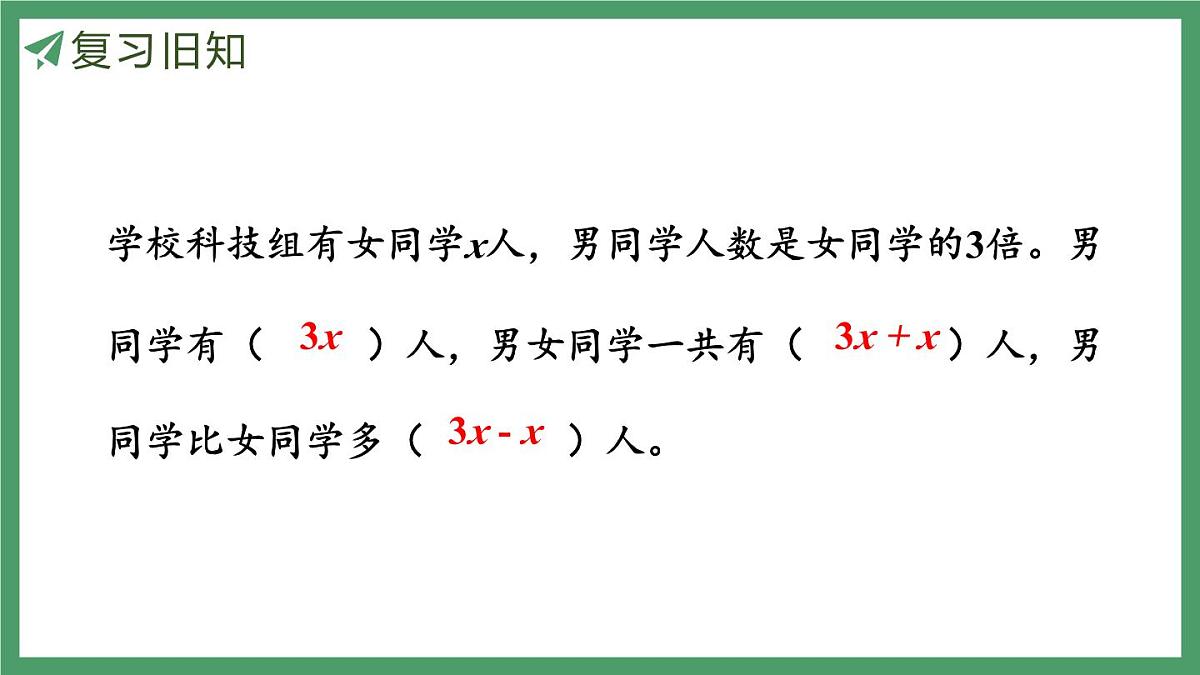 新人教版数学五年级上册5.2.12实际问题与方程（4）课件第4页