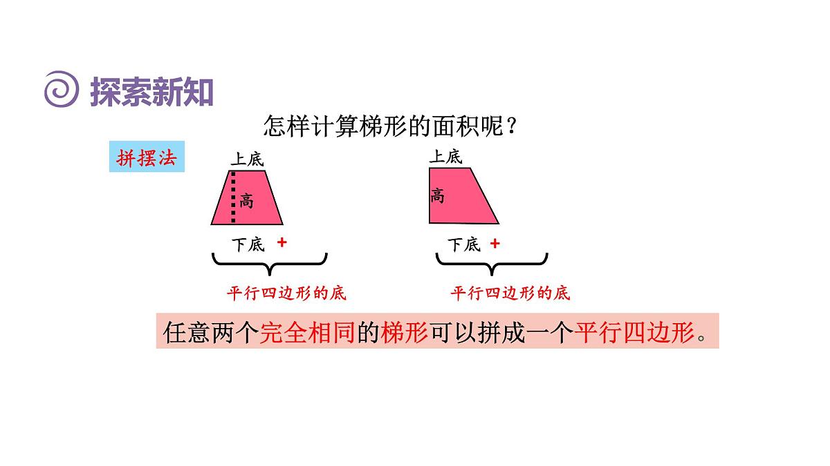 新人教版数学五年级上册6.3 梯形的面积课件第7页