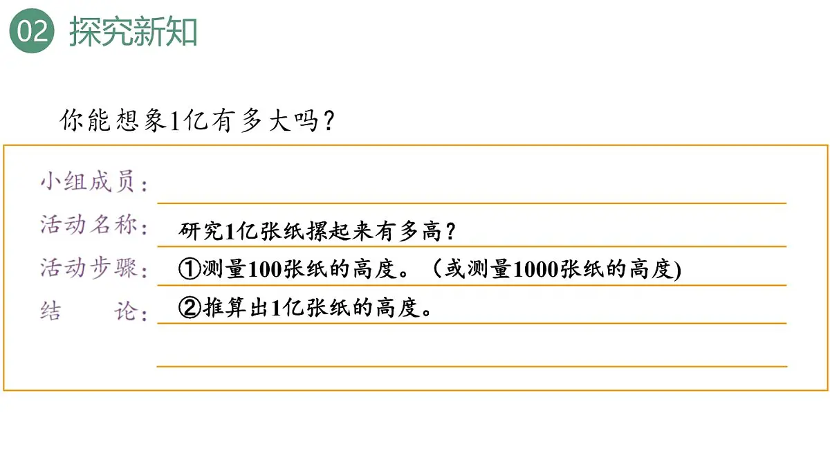 新人教版数学四年级上册1亿有多大课件第8页