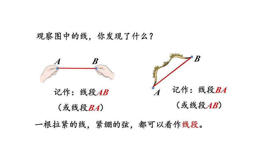新人教版数学四年级上册3.1 线段、直线、射线和角课件第5页