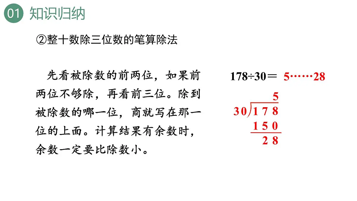 新人教版数学四年级上册6.3整理和复习课件第7页