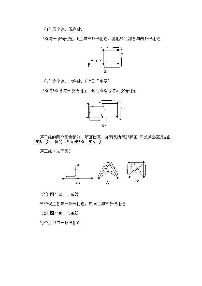 小学二年级下册数学奥数知识点讲解第5课《一笔画问题》（习题附详解）第3页