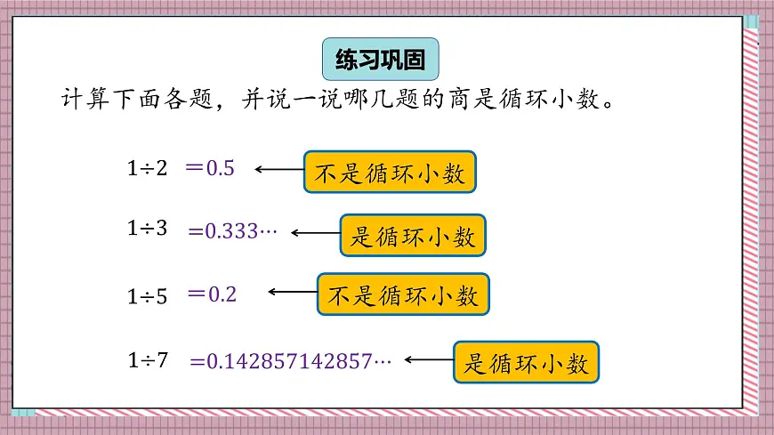 北师大数学五年级上册 1.8《除得尽吗》课件第7页