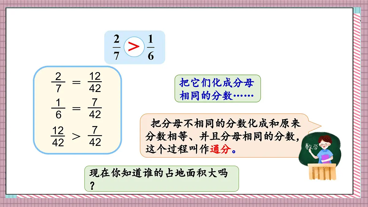 北师大数学五年级上册 5.10《分数的大小》课件第5页