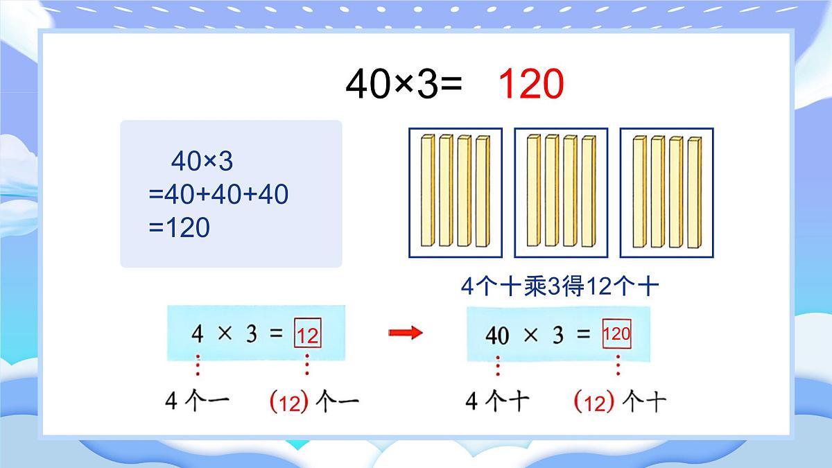 苏教版小学数学三年级上册2.1《整十整百数乘一位数》课件PPT第4页