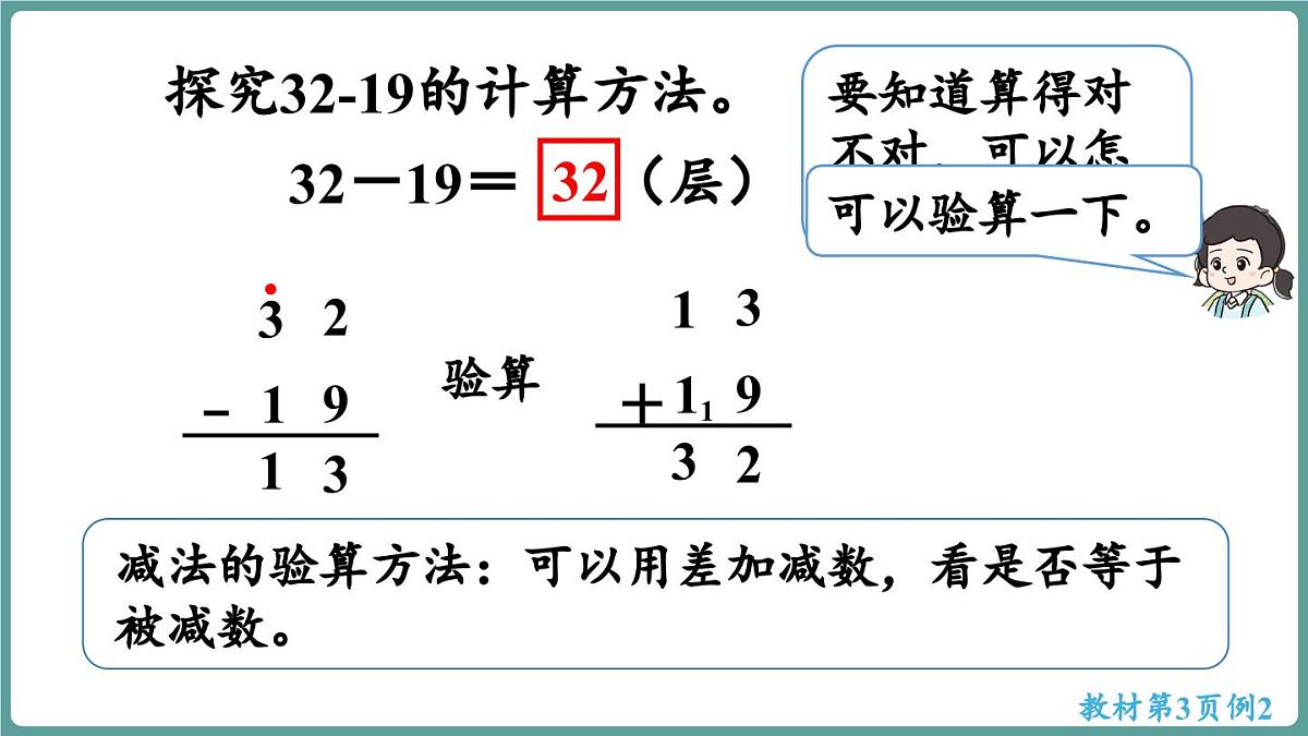西师大版（2024）数学二年级上册 1.2 两位数减两位数的退位减法 （课件）第8页