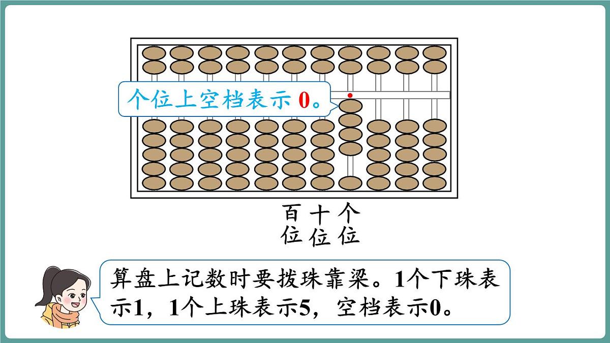 西师大版（2024）数学二年级上册 4.5 认识算盘 （课件）第7页