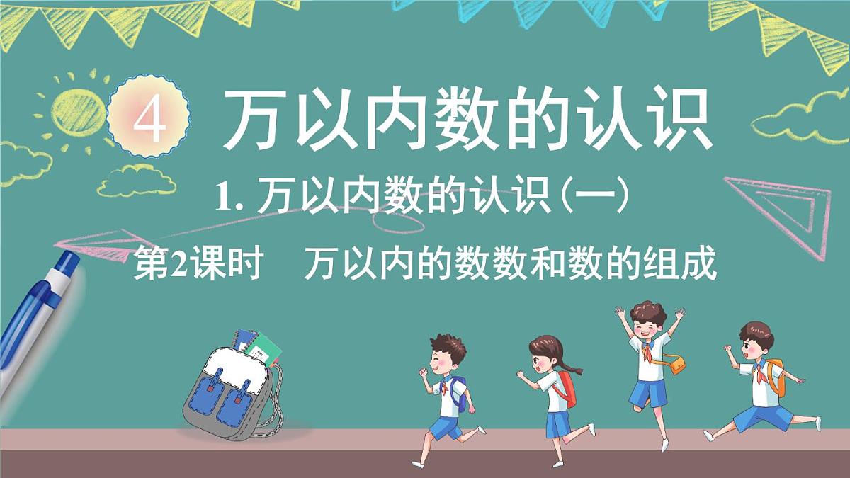西师大版（2024）数学二年级上册 4.2 万以内数的认识(一) 第2课时 （课件）第1页