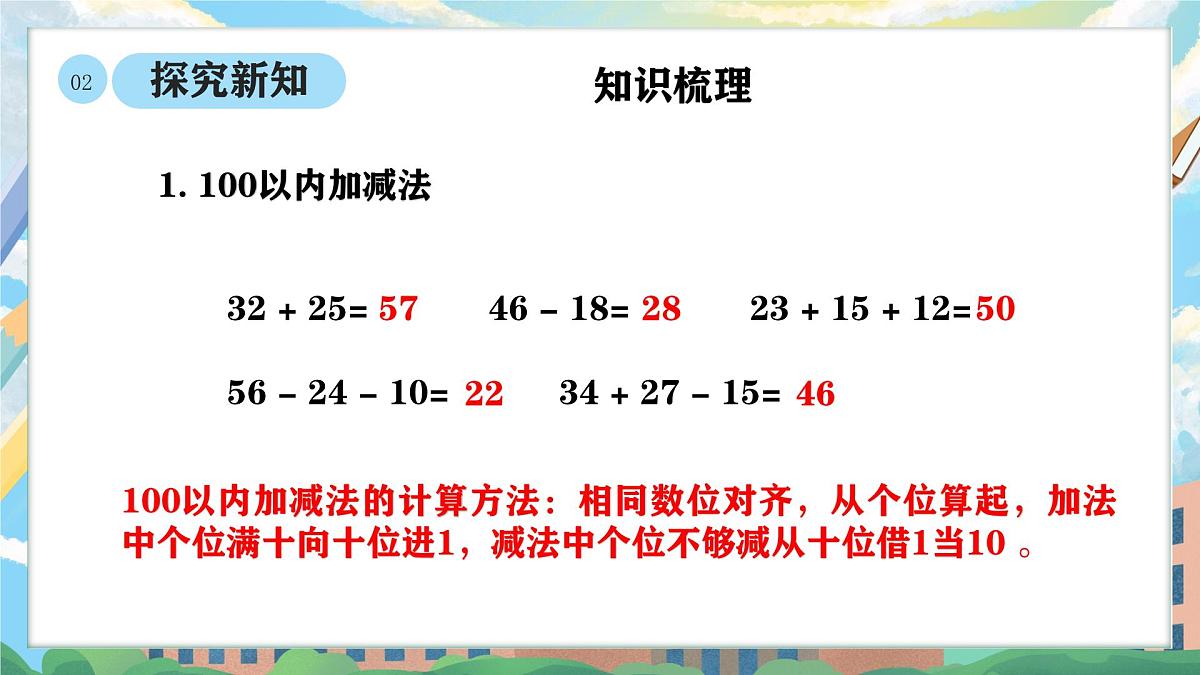 西师版二年级上册数学第五单元（总复习）1《学习回顾 知识整理》课件pptx.第6页