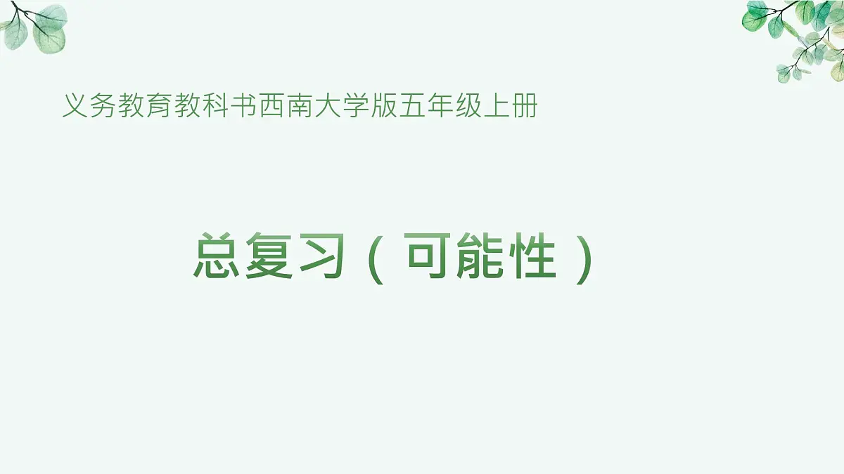 《可能性》PPT第1页