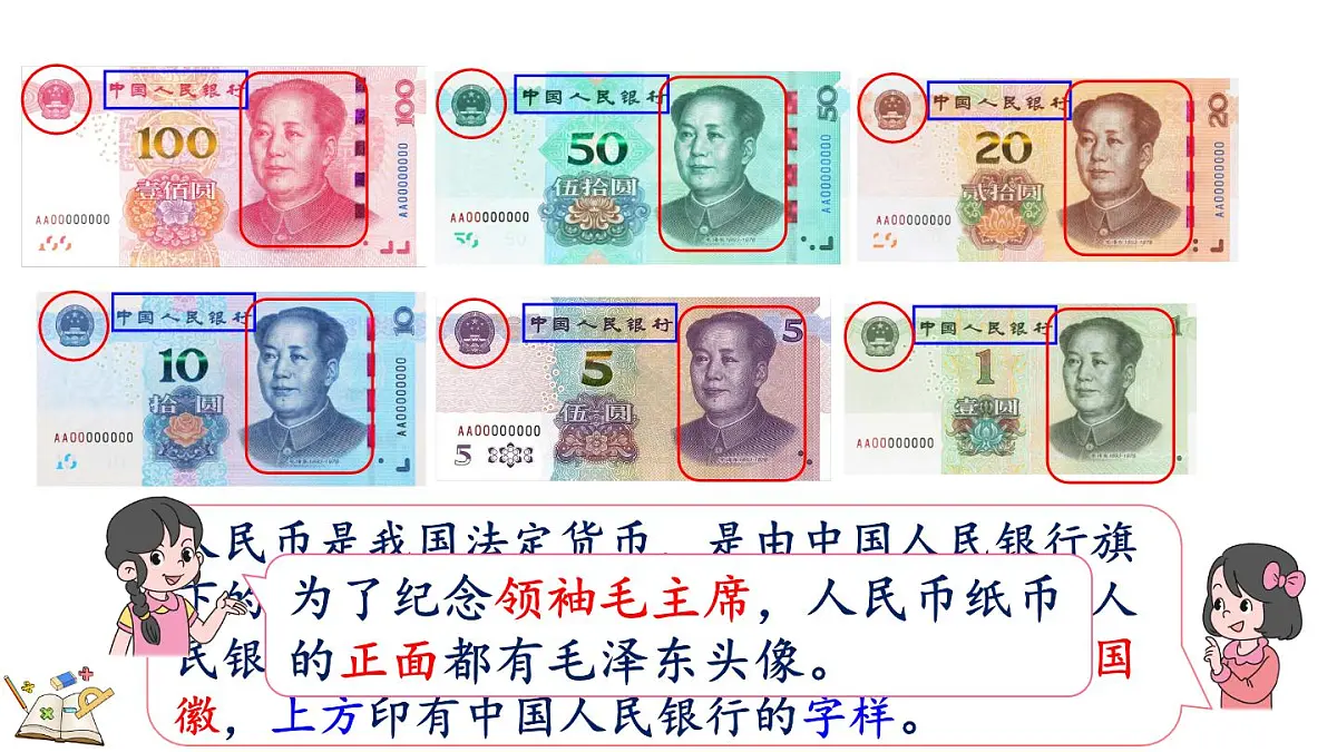 快乐购物 4 人民币小讲堂(课件)2025-2026学年冀教版二年级数学上册第7页