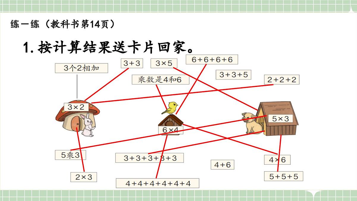 人教版小学数学二年级上册 第3课时  练一练  课件第2页