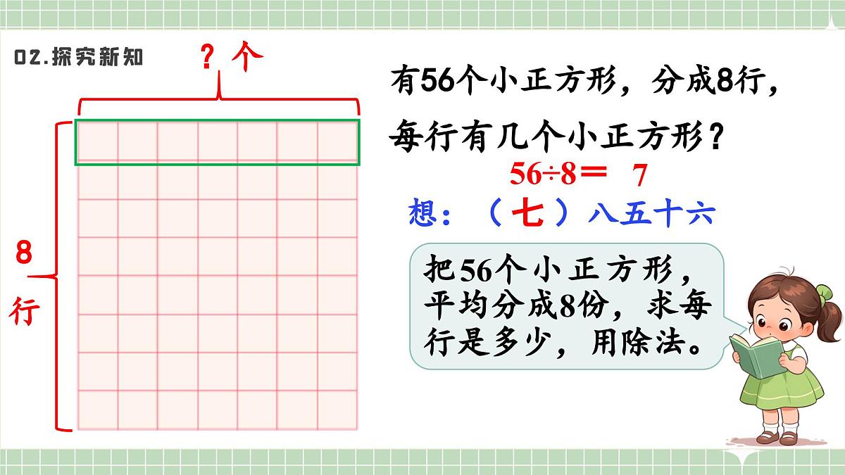 人教版小学数学二年级上册 第6课时  用7和8的乘法口诀求商  课件第6页