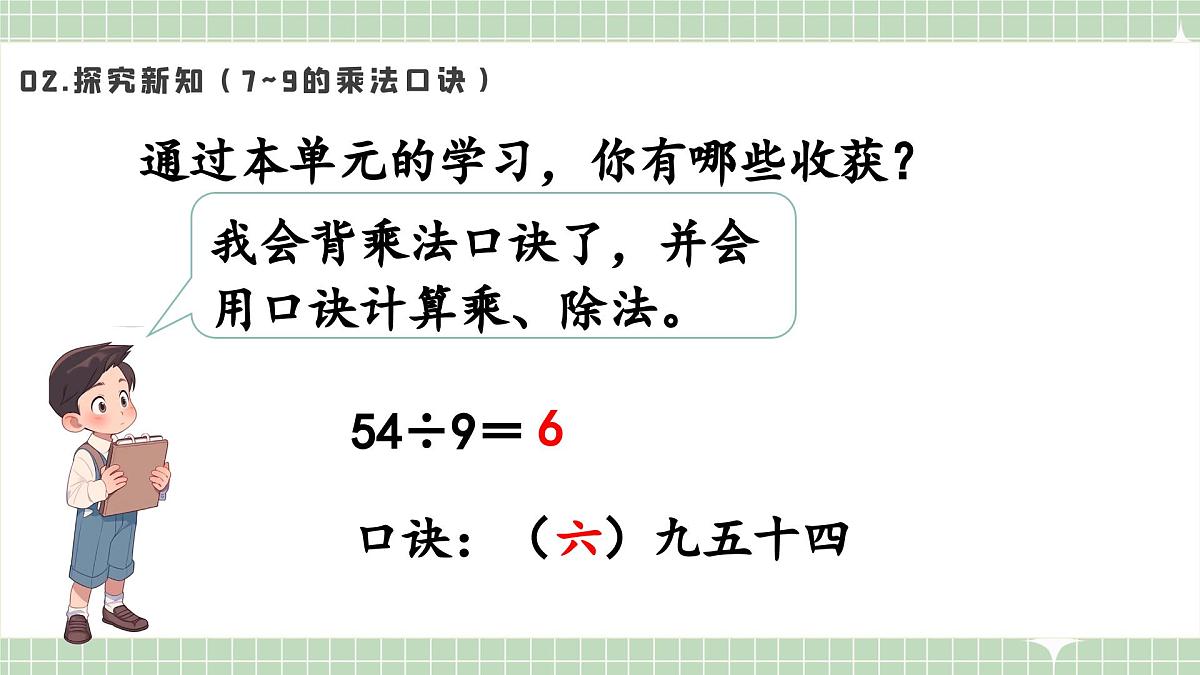 人教版小学数学二年级上册 第10课时  复习和整理  课件第4页