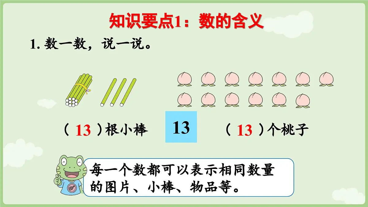 2025年秋冀教版一年级数学上册6.1 20以内数的认识（课件）002第7页