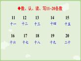 2025年秋冀教版一年級(jí)數(shù)學(xué)上冊(cè)第3單元  認(rèn)識(shí)11~20整理與復(fù)習(xí)（課件）