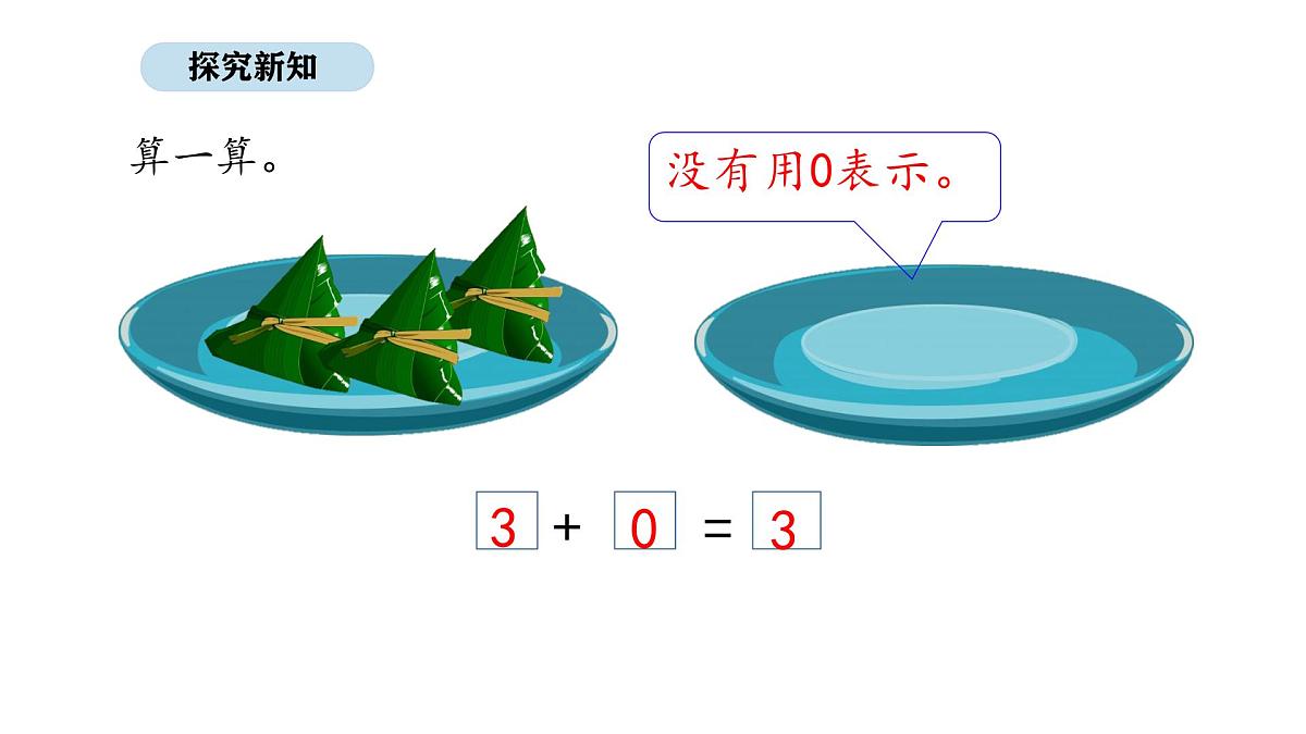 北京版数学一年级上册3.7  0的认识和加减法（课件）第8页