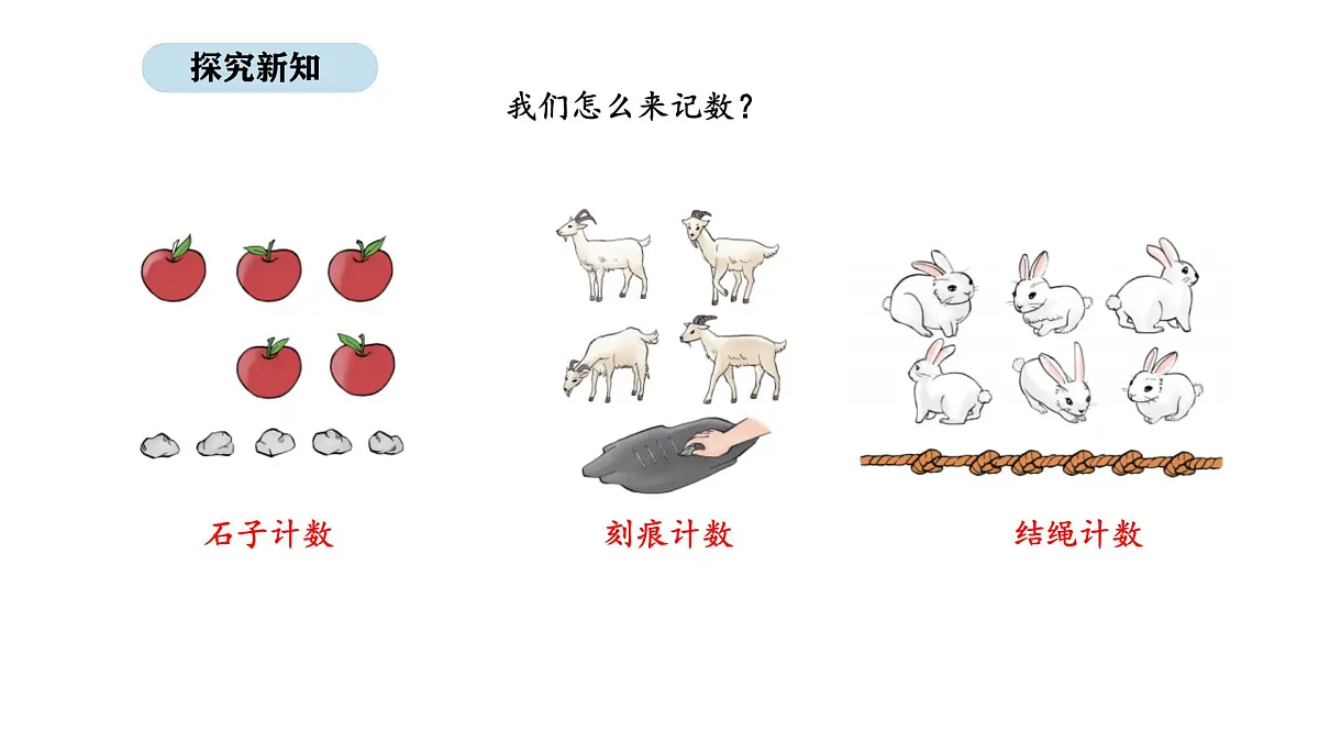 北京版数学一年级上册5.2 多种多样的记数法（课件）第4页