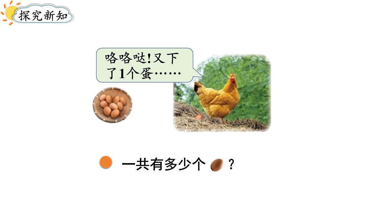 2025年秋北师大版一年级数学上册第一单元  生活中的数 第六课时  数鸡蛋（课件）第3页