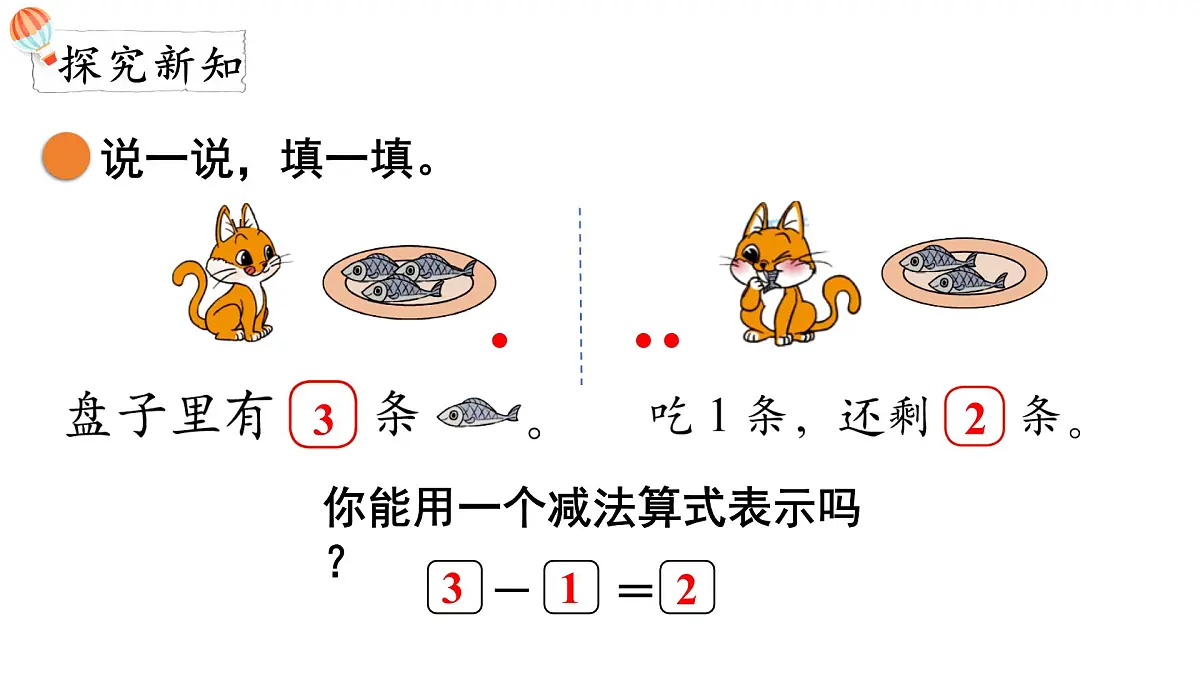 2025年北师大一年级数学上册 2.5 可爱的小猫（课件）第3页