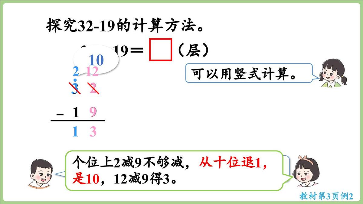 1.2  两位数减两位数的退位减法（课件)2025-2026学年度西师大版数学二年级上册第7页