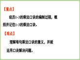 冀教版數(shù)學(xué)二年級(jí)上冊(cè)3.1.3   1~3的乘法口訣 (課件）