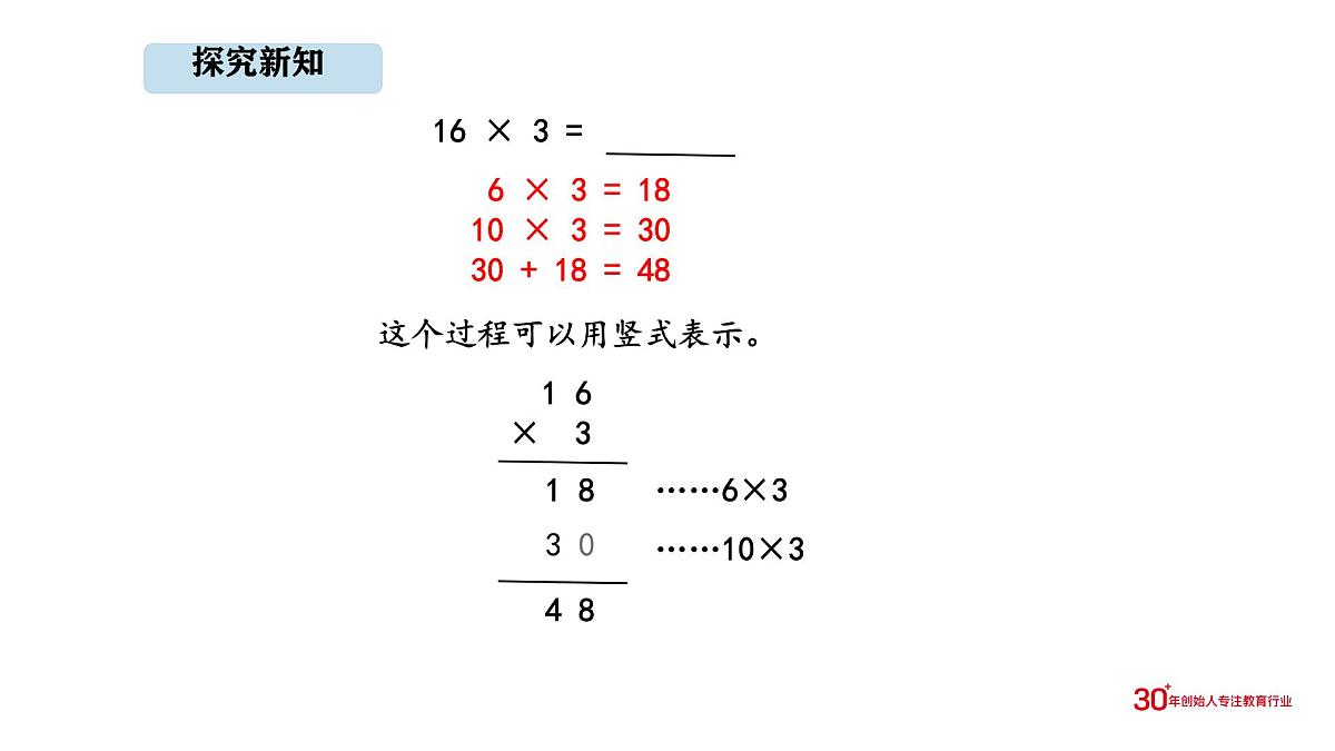 人教版数学三年级上册4.3 多位数乘一位的笔算（一次进位）(1)（课件）第7页
