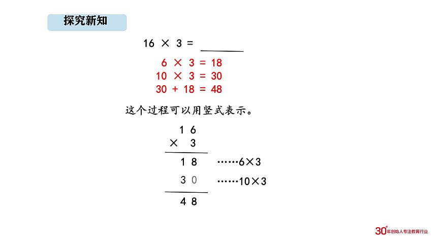 人教版数学三年级上册4.3 多位数乘一位的笔算（一次进位）(1)（课件）第7页