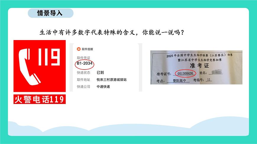人教版数学三年级上册综合与实践  数字编码（课件）第2页