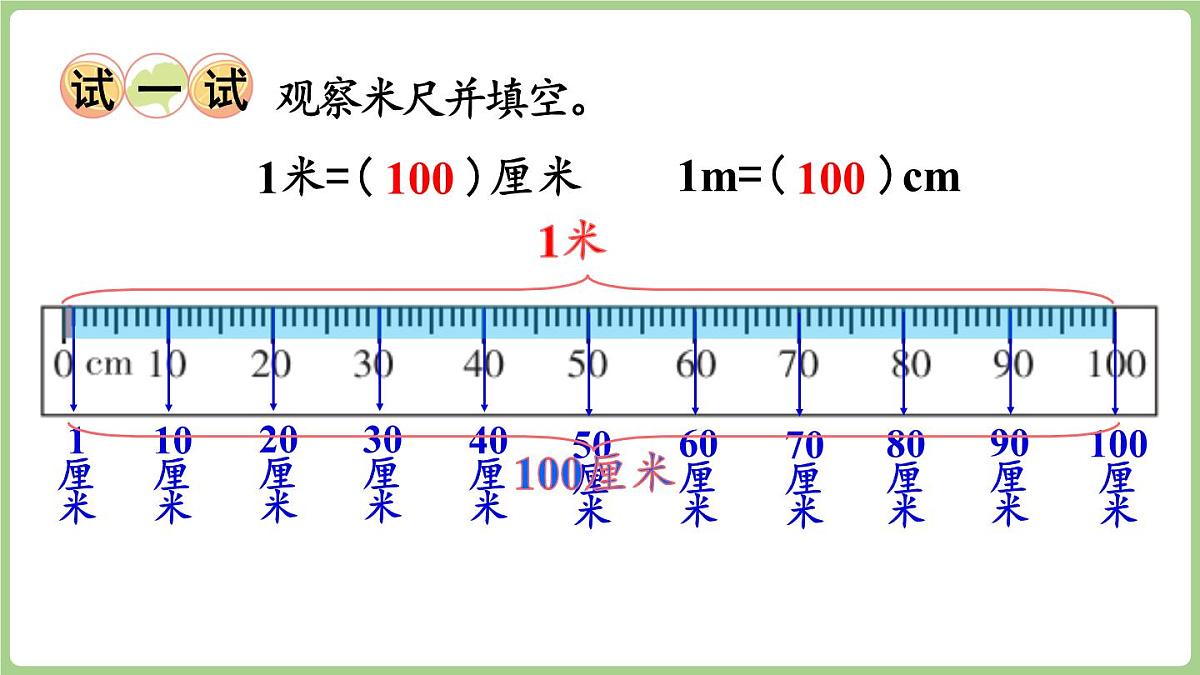 3.2 认识米（课件)2025-2026学年度西师大版数学二年级上册第8页