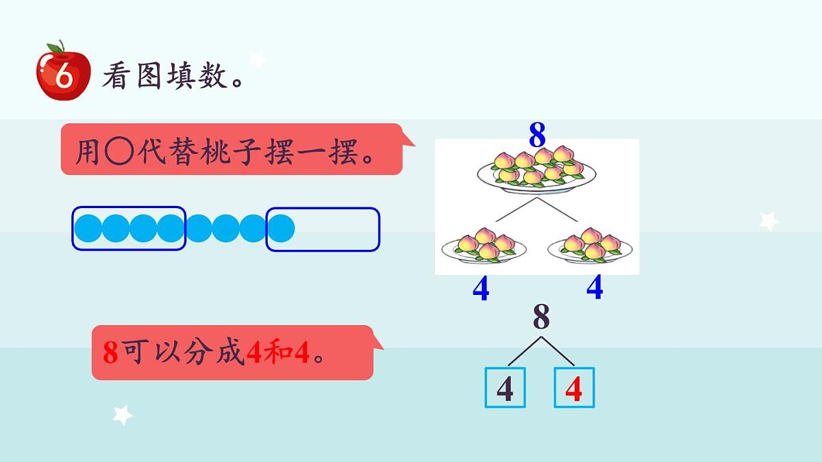 冀教版（2024）一年级数学上册课件  1.1.7合与分第5页