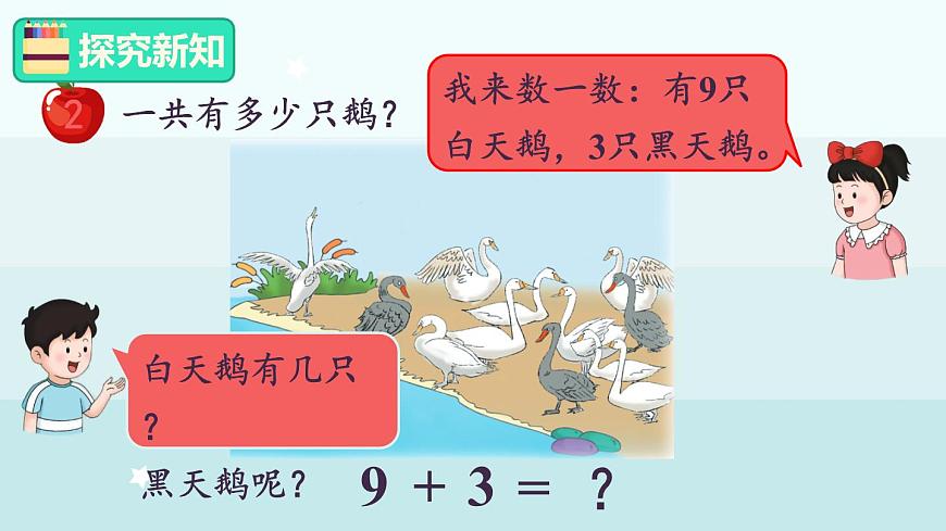 冀教版（2024）一年级数学上册课件  4.2  9加几第4页
