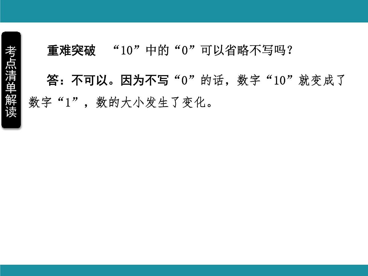 人教版数学一年级上册第四单元考点梳理 课件（含答案）第3页